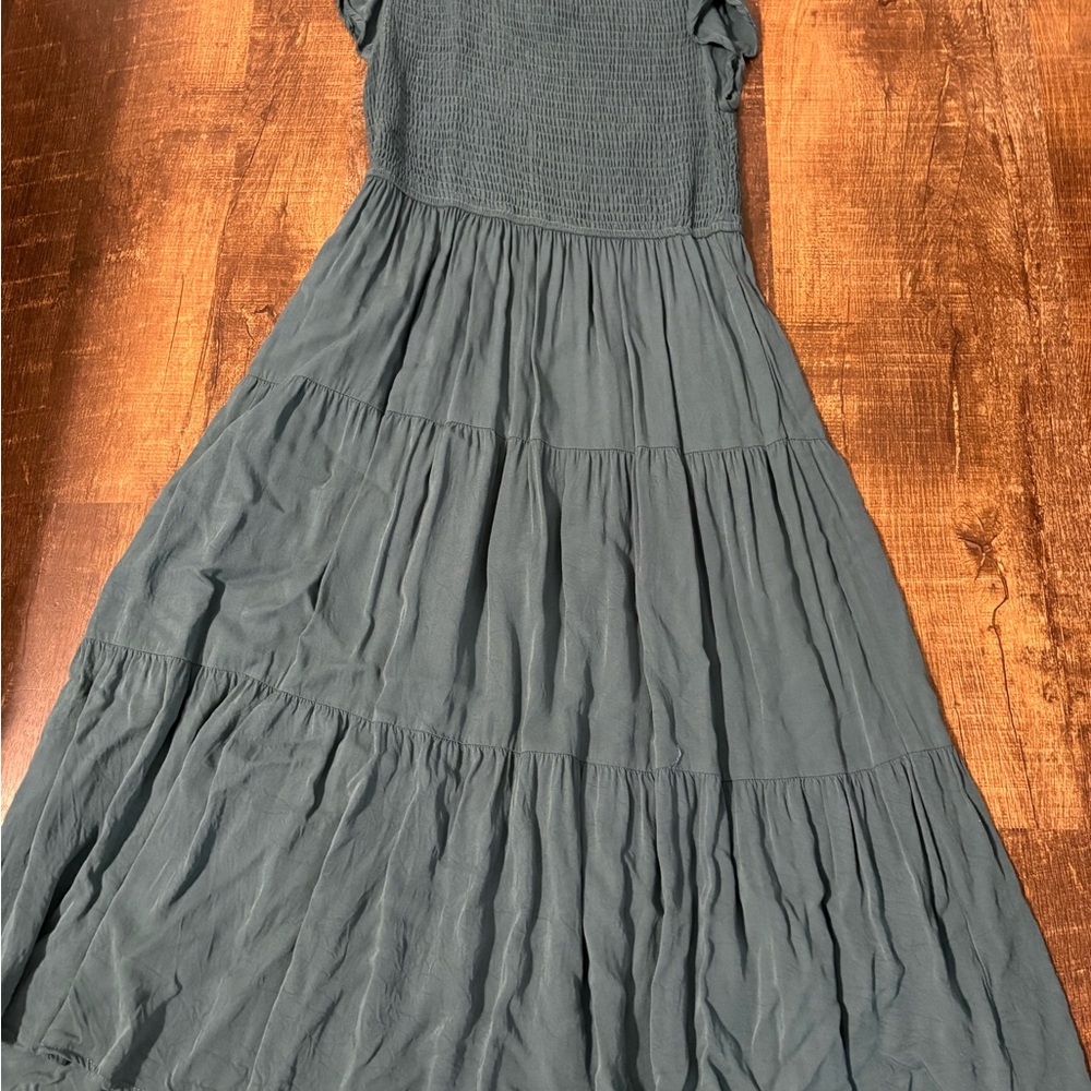 Chic Hunter Green Midi Dress